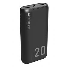 Picture of Silicon Power GS28 20,000mAh Power Bank 2x 2.1A USB Ports, Battery Status Indicator